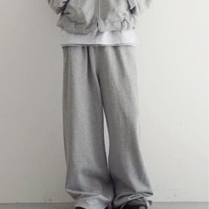 KAIKO CLOUD TROUSER スウェットフレアワイドパンツ ゆったり