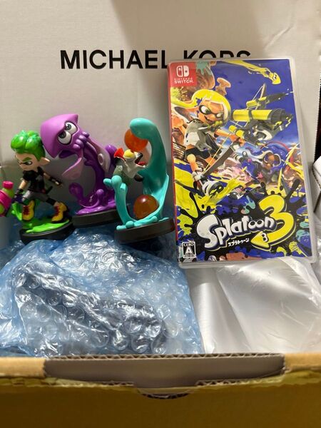 Switch スプラトゥーン3 Nintendo Splatoon amiibo3体 コジャケ ボーイ イカ