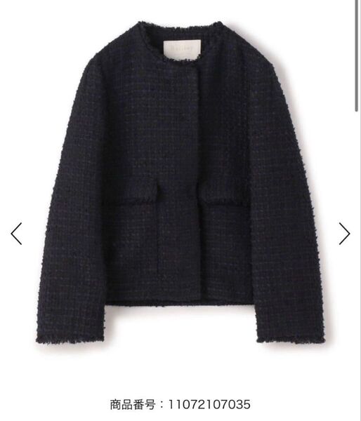 完売品 Ballseyミックスヤーンツイード ノーカラージャケット