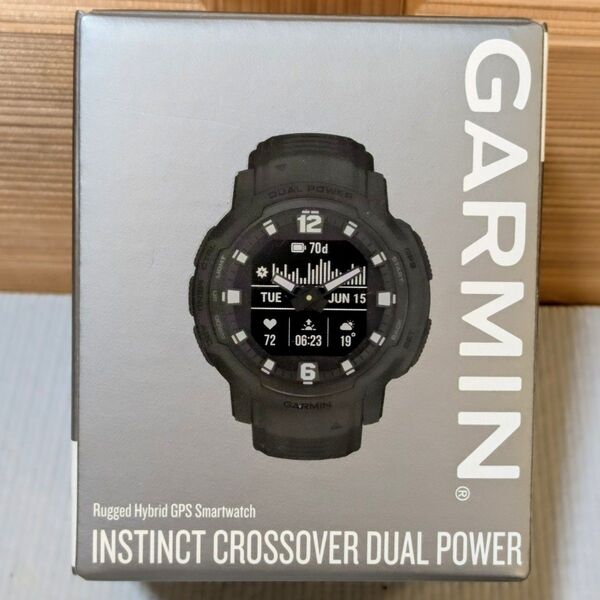 【美品】GARMIN INSTINCT CROSSOVER Dual Power ガーミン インスティンクト クロスオーバー