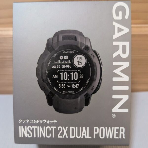 【美品】GARMIN Instinct 2X Dual Power ガーミン タフネスGPSスマートウォッチ インスティンクト