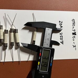 値下げ処分!セラミック管ヒューズ 20A 250V 5個セット