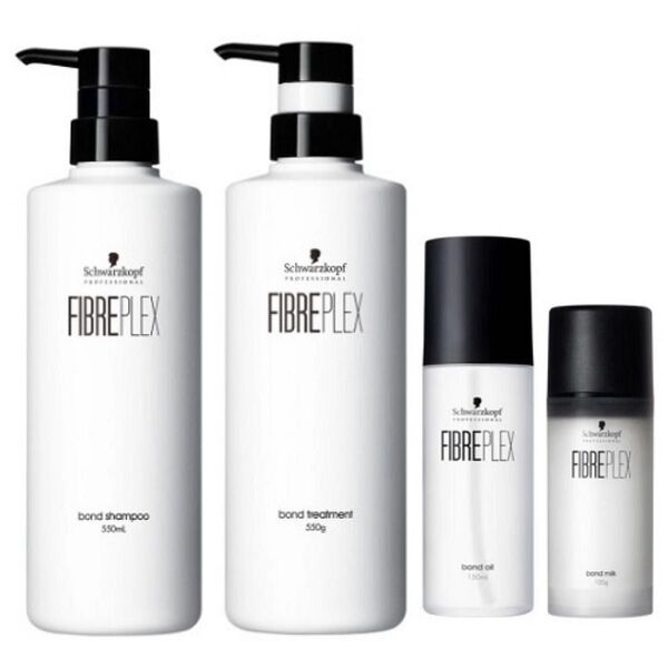 【新品未開封】Schwarzkopf FIBREPLEX シャンプー&トリートメント、オイル&ミルク 4点セット