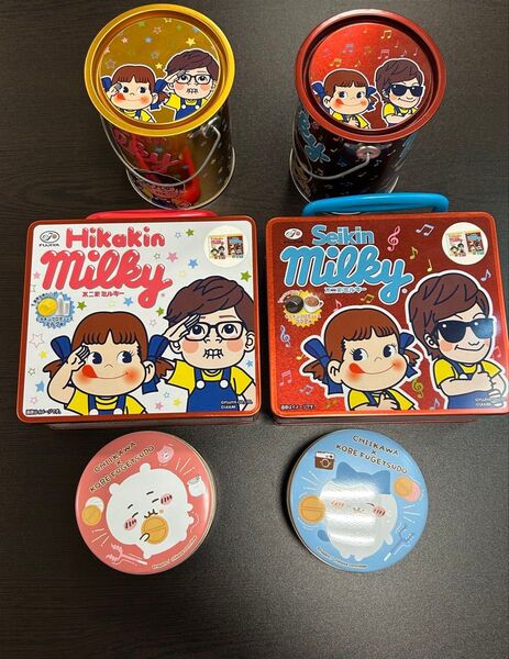 HIKAKIN 不二家 コラボ Milky缶 まとめ売り おまけ ちいかわ缶 缶 グッズ