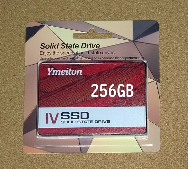 Ymeiton 256GB 2.5インチ SSD SATA3 未開封新品 ブリスターパッケージ 赤色
