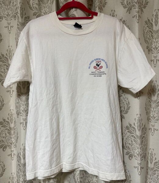 ※ 訳あり 白 テニス スポーツ 練習着 Tシャツ カットソー ジャンク品