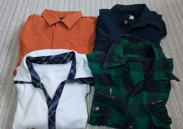 長袖シャツ 4着