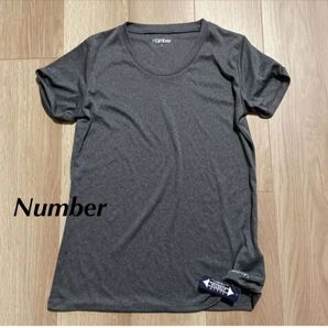 新品 未使用 タグ付き Number ナンバー スポーツトレーニングシャツ ランニングシャツ レディース 半袖