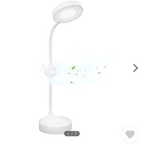 値下げ不可 数ヶ月使用 美品 MISEDI デスクライト ホワイト 白 バッテリー コードレス 卓上ライト 扇風機 ファン