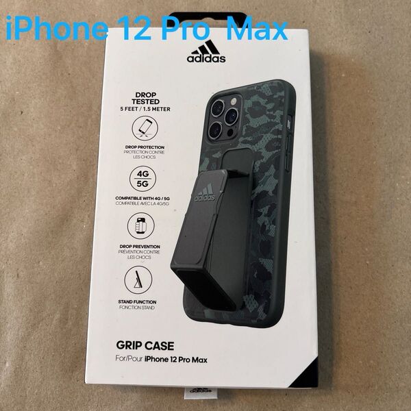 【新品未使用】adidas iPhone12 Pro Max グリップケース カモフラ柄