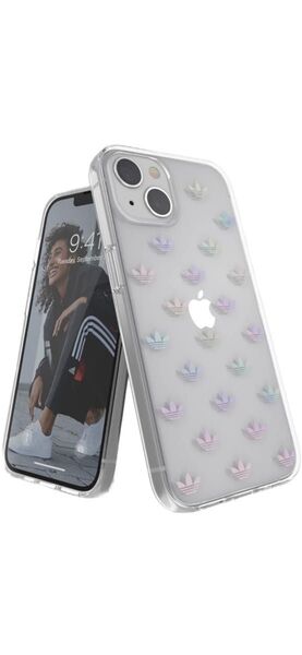 【新品】iPhone 13mini用クリアケース カラフル