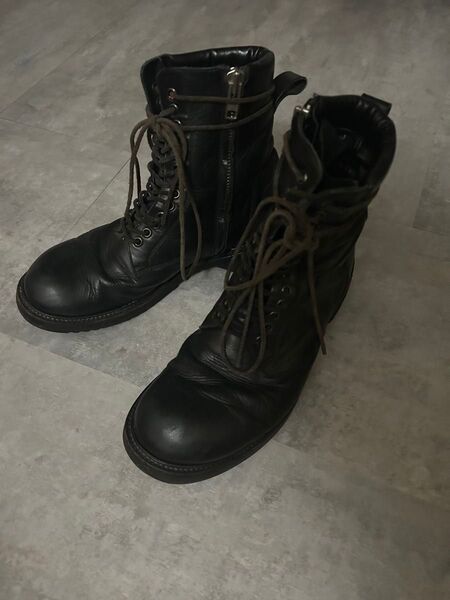 リックオウエンス Rick Owens コンバットブーツ combat boots レースアップ