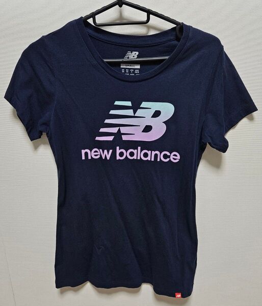ニューバランス 半袖 Tシャツ 150cm/S レディース/キッズ 紺/ネイビー