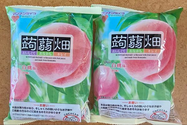 マンナンライフ 蒟蒻畑 白桃味 2袋セット ダイエット食品 こんにゃくゼリー