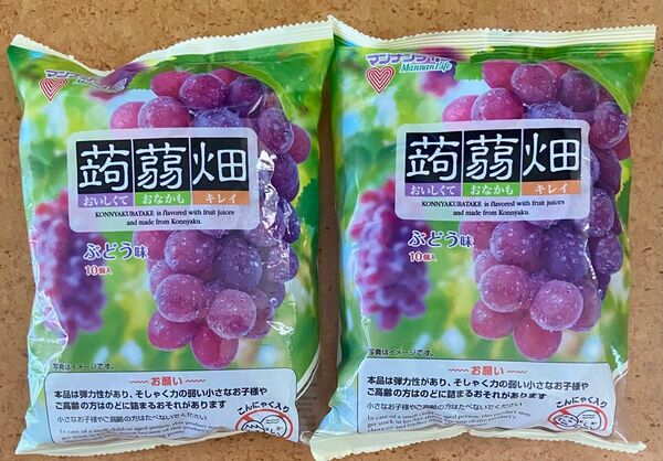 マンナンライフ 蒟蒻畑 ぶどう味 2袋セット ダイエット食品 こんにゃくゼリー