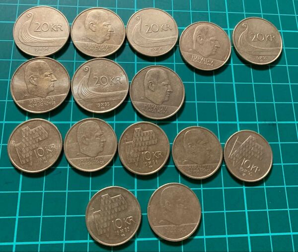 ノルウェー クローナ 230クローナ相当 コイン 外国コイン 外国銭 貨幣 外国貨幣 海外硬貨