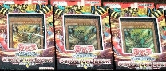 遊戯王 デュエルモンスターズ ストラクチャーデッキ 炎王の急襲 3個セット