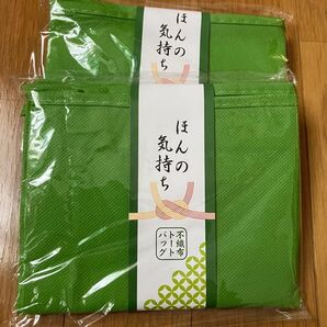 ほんの気持ち 不織布トートバッグ 2個 エコバッグ