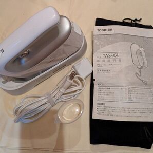 TOSHIBA 東芝 コードレス衣類スチーマー TAS-X4 ホワイト/シルバー