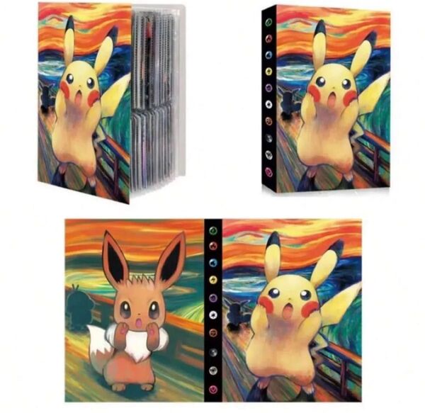 ポケモンカード ファイル ポケカ収納ファイル 4ポケットカードアルバム ピカチュウ イーブイ
