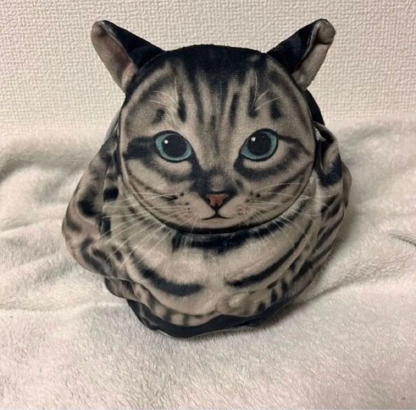 【最安値!】猫巾着 ポーチ 巾着袋 猫 小物入れ 猫のまんまる巾着 大容量 ネコ サバトラ