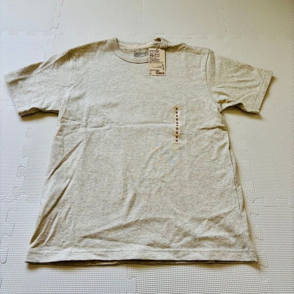 無印良品 MUJI クルーネック半袖Tシャツ S オートミール