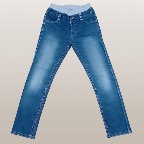 【美品】マックスハウス子供用デニムパンツ 150サイズ ストレッチ ウエストゴム