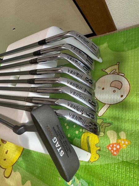HONMA レフティマッスルバックアイアンセット 3,5,6,7,8,9,10,11