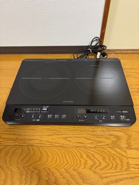 アイリスオーヤマ 2口IHコンロ IHK-W13S-B 2022年製