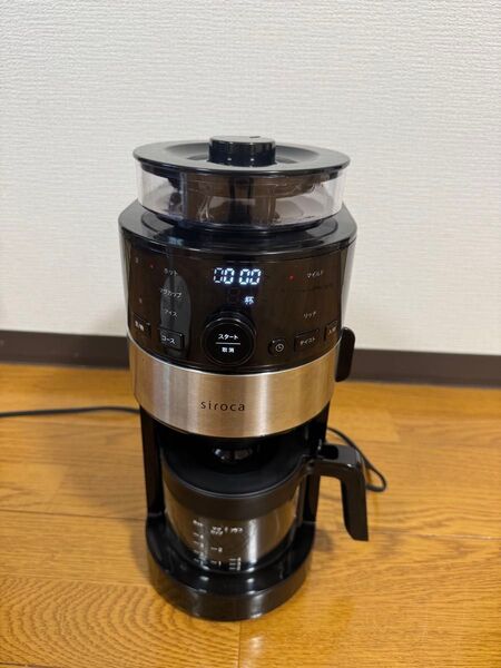 『美品』siroca コーン式全自動コーヒーメーカー SC-C111