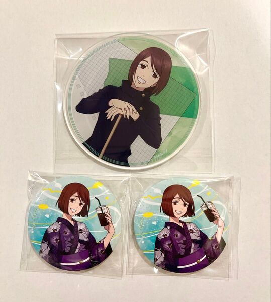 呪術廻戦 家入 ローソン 缶バッジ アニメイト アクリルコースター アクコ
