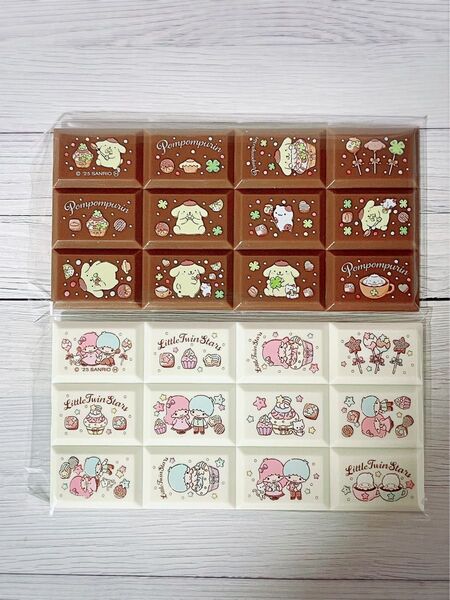 ちょこぶろっくしーる サンリオキャラクターズ ポムポムプリン リトルツインスターズ 2点セット 新品 未使用