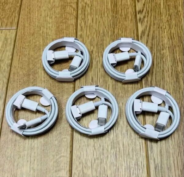 新品 60W 高速 急速 充電 USB PD type-c to type-c データケーブル 1m PVC 5本セット