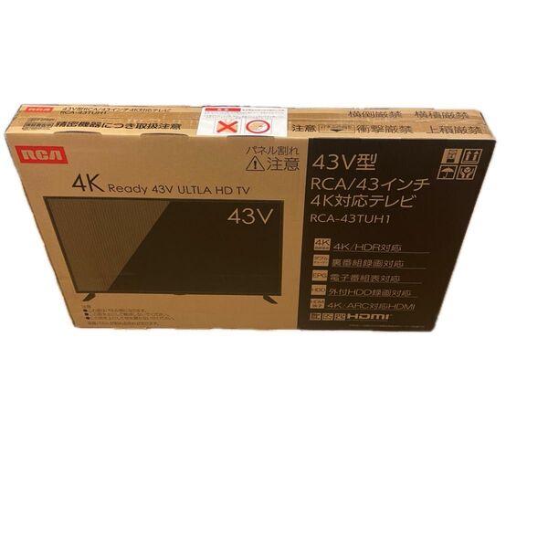 新品未使用品 43V型 4K対応テレビ RCA RCA-43TUH1 43インチ Wチューナー