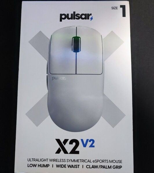 Pulsar Gaming Gears X2V2 Mini ワイヤレス ゲーミングマウス 左右対称 2.4Ghz