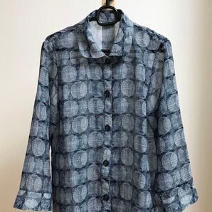 《即日発送》#Grannealグランニール 円形模様の長袖シャツ