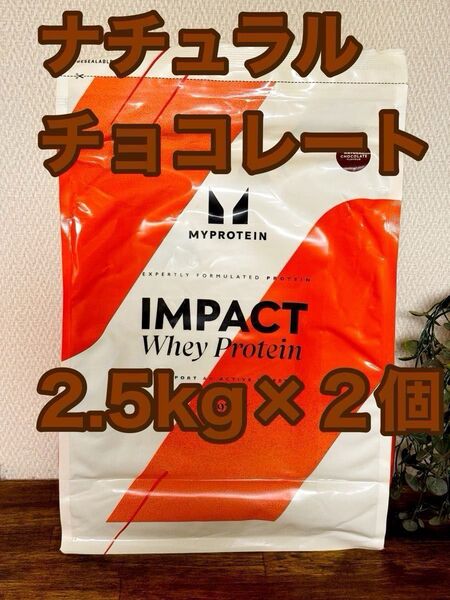 インパクト ホエイプロテイン ナチュラルチョコレート 2.5kg×2個 合計5kg