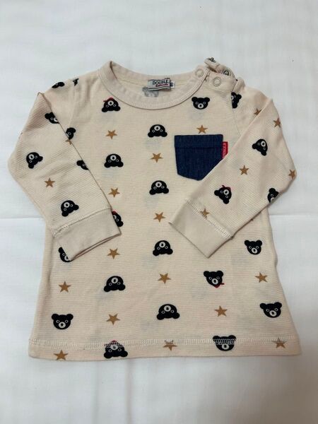 DOUBLE.B 長袖Tシャツ 総柄 80サイズ