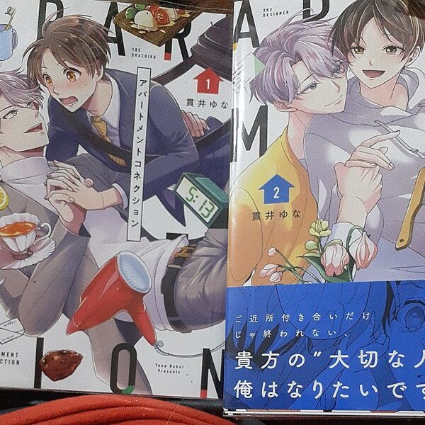 お値下げ以外の要望大歓迎!商業 BL アパートメントコネクション 全2巻 バラ売り不可 貫井ゆな