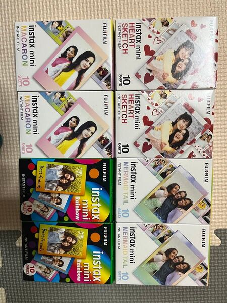 【10枚入り8個セット】チェキフィルム FUJIFILM INSTAX instax mini