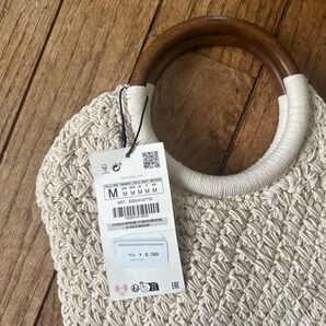 ZARA マクラメバッグ