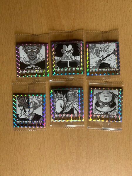 ドラゴンボール40周年記念 オリジナルイラストレーション シールウエハース 6枚セット