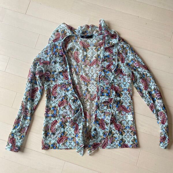 J.T.L花柄レースカーディガン