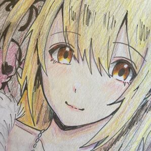 手描き イラスト 色紙 DEATHNOTE ミサミサ 弥海砂 ハンドメイド