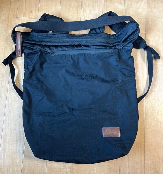 ほぼ新品 Berluti スクリット ナイロン 2WAY ショルダー バッグ リュック