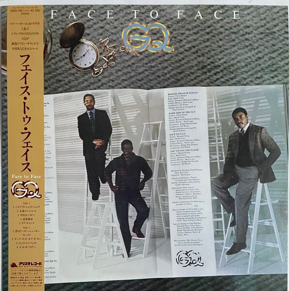美盤♪ 良好 GQ / Face to Face LPレコード 帯付き 解説歌詞カード付き