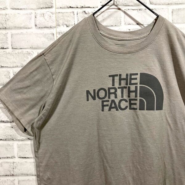 1586 THE NORTH FACE ノースフェイス Tシャツ XL レーヨン混 グレー レディース