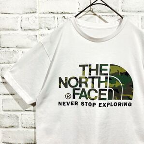 1609 THE NORTH FACE ノースフェイス Tシャツ S相当 カモフラ 迷彩