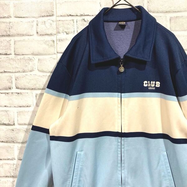 1607 CLUB adidas クラブ アディダス トラックジャケット 80s デサント製 短丈