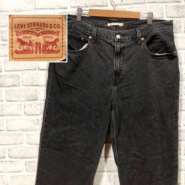 1617 LEVI’S リーバイス デニムパンツ ジーンズ ジーパン 黒 W32 色落ち セルビッジ ロープロストレート